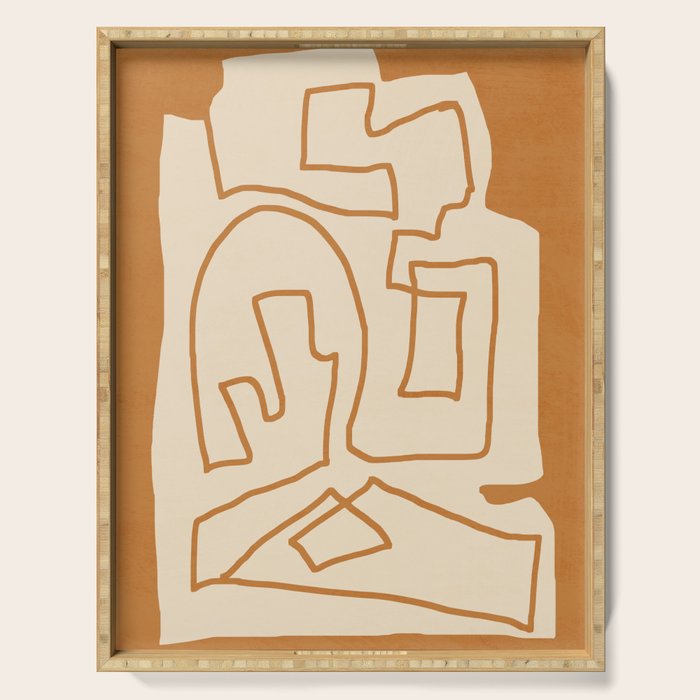 Abstract line art/3 Serving Tray Gallery Image 1