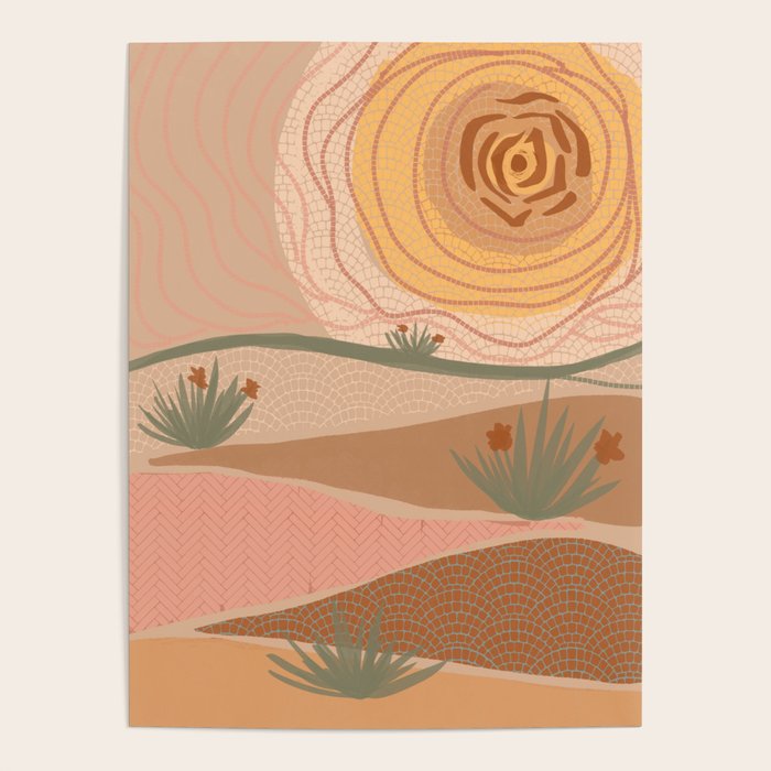 Rosy Sun and Hills Poster Gallery Image 4