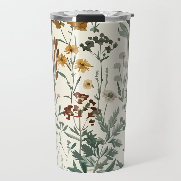 Nostalgic Wildflowers Floral Travel Mug Gallery Image 1