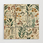 Nostalgic Wildflowers Floral Wood Wall Art Gallery Image 1
