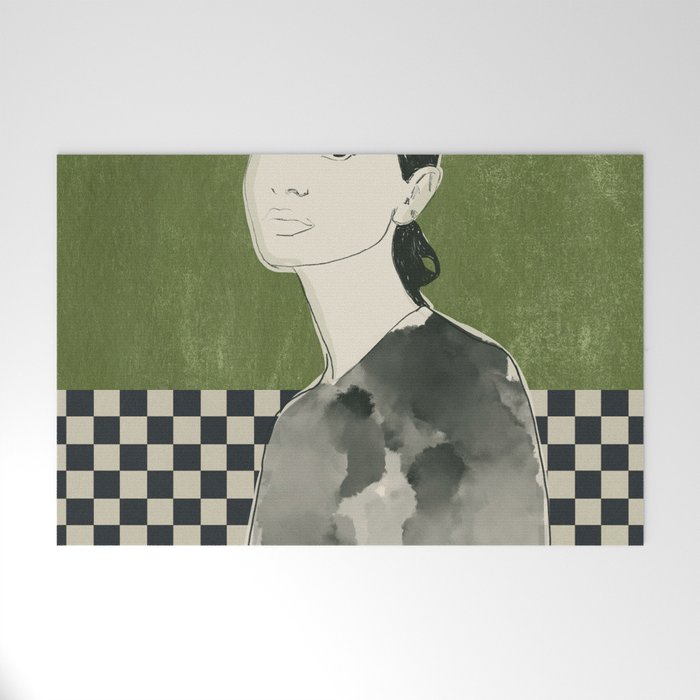 Girl Portrait Welcome Mat Gallery Image 1