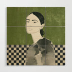 Girl Portrait Wood Wall Art Gallery Image 1