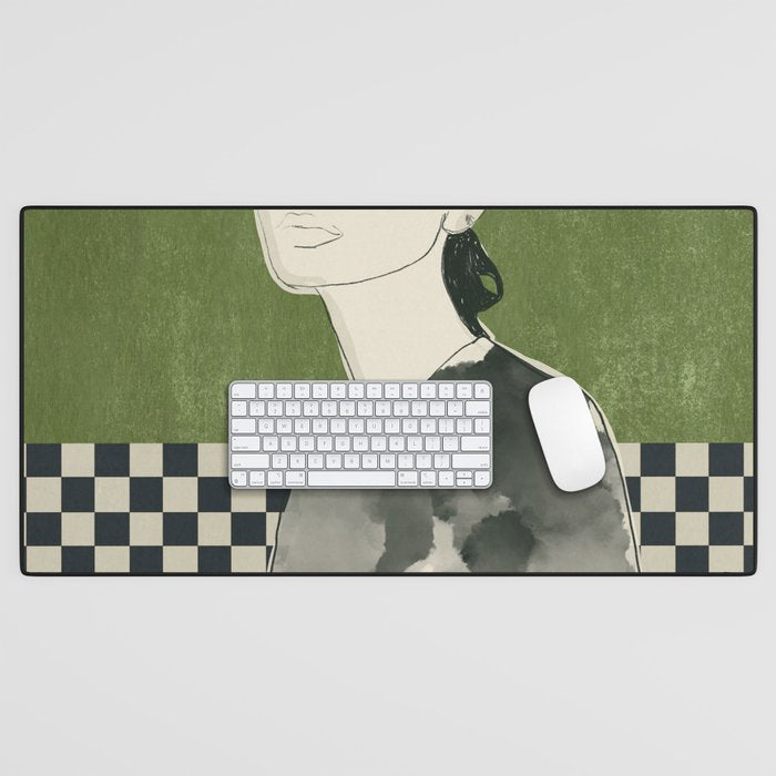 Girl Portrait Desk Mat Gallery Image 1