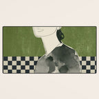 Girl Portrait Desk Mat Gallery Image 3