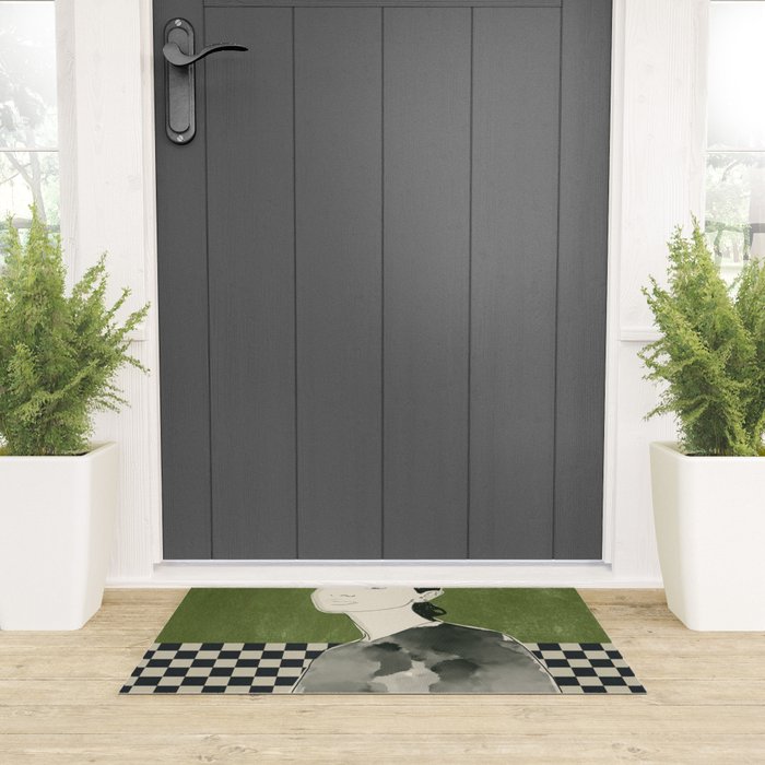 Girl Portrait Welcome Mat Gallery Image 3