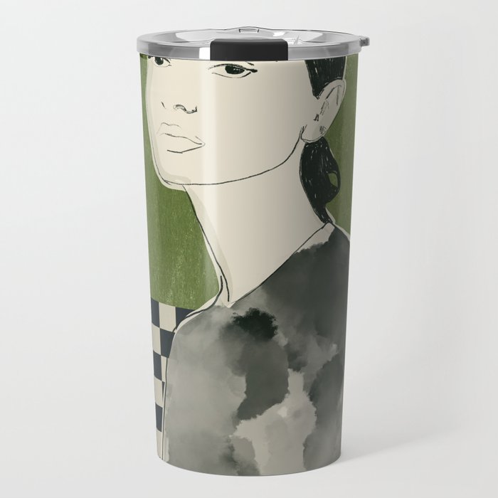 Girl Portrait Travel Mug Gallery Image 1
