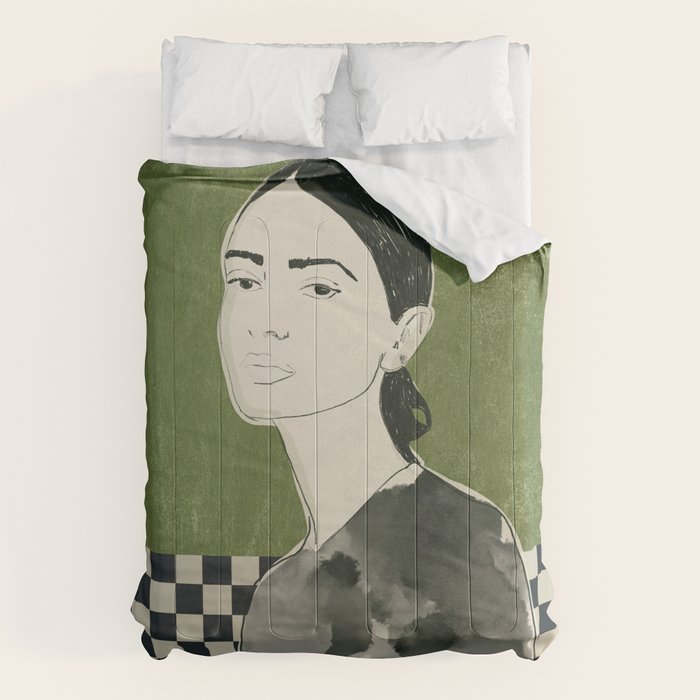 Girl Portrait Comforter Gallery Image 1