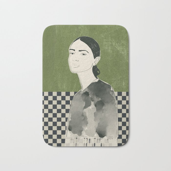 Girl Portrait Bath Mat Gallery Image 1