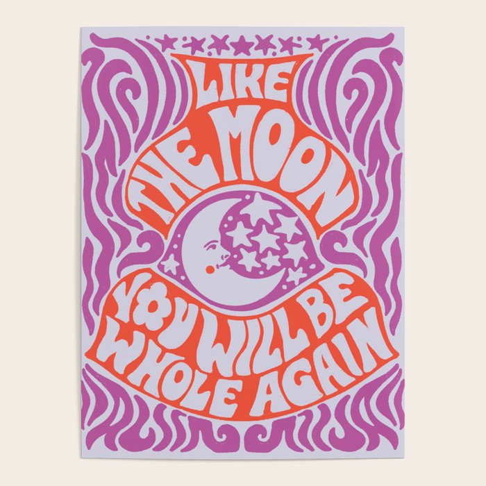 Groovy Moon Poster Gallery Image 1