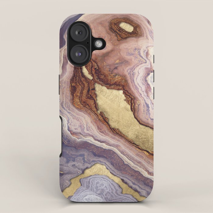 Mauve Agate iPhone Case Gallery Image 1
