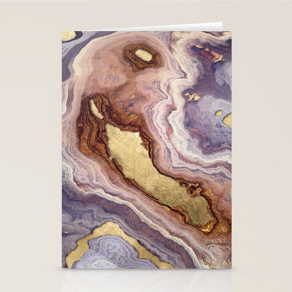 Mauve Agate Stationery Card Gallery Image 1