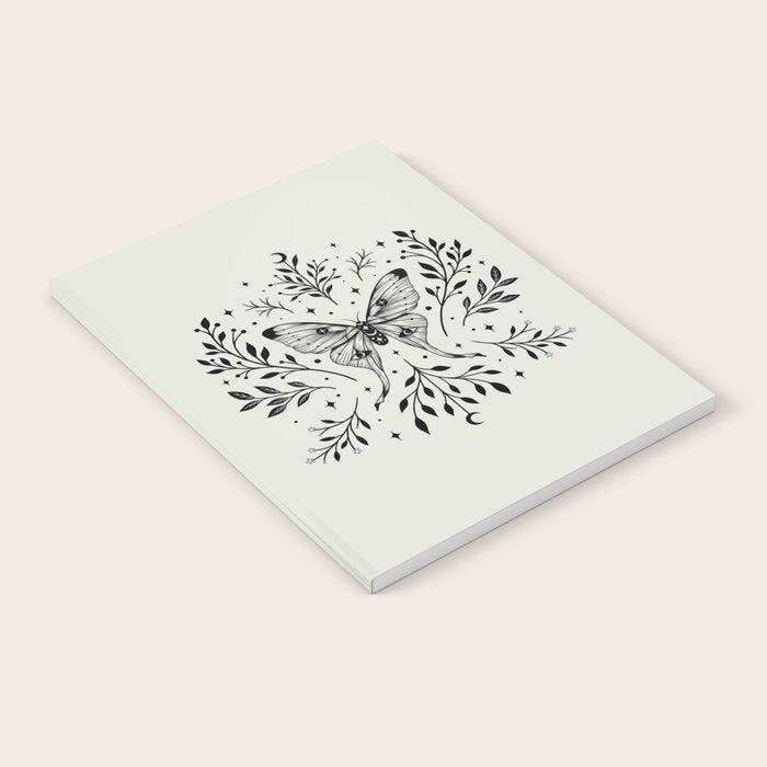 Mystical Luna Moth Notebook Gallery Image 1