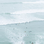 Tiny Surfers from the Sky, Lima, Peru Coffee Mug Gallery Image 2