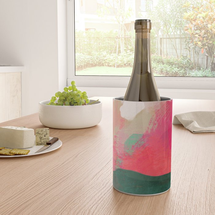 abstract pink Wine Chiller Gallery Image 4