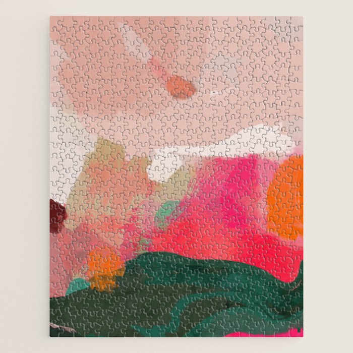 abstract pink Jigsaw Puzzle Gallery Image 1