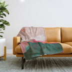 abstract pink Throw Blanket Gallery Image 1