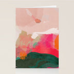 abstract pink Stationery Card Gallery Image 2