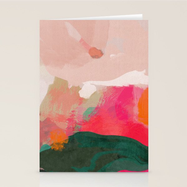 abstract pink Stationery Card Gallery Image 2