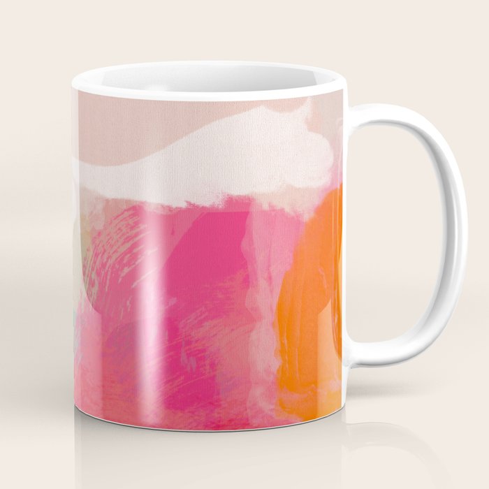 abstract pink Coffee Mug Gallery Image 1