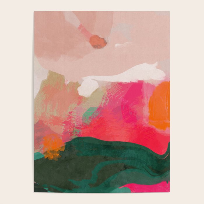 abstract pink Poster Gallery Image 4