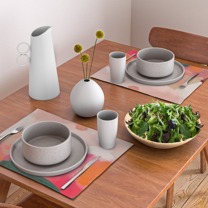 abstract pink Placemat Gallery Image 2