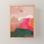 abstract pink Mini Art Print Gallery Image 1