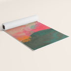 abstract pink Yoga Mat Gallery Image 2