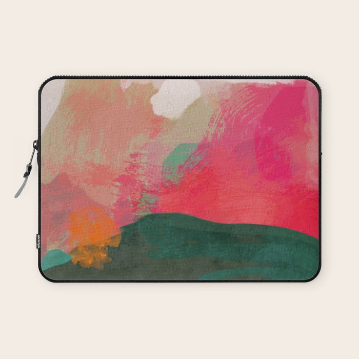 abstract pink Laptop Sleeve Gallery Image 1