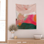 abstract pink Wall Tapestry Gallery Image 2
