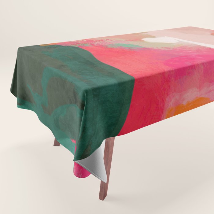 abstract pink Tablecloth Gallery Image 1