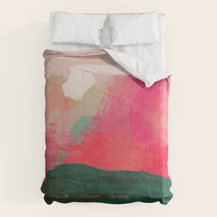 abstract pink Comforter Gallery Image 1