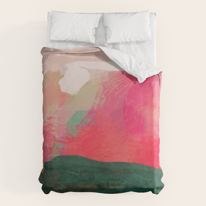 abstract pink Duvet Cover Gallery Image 6