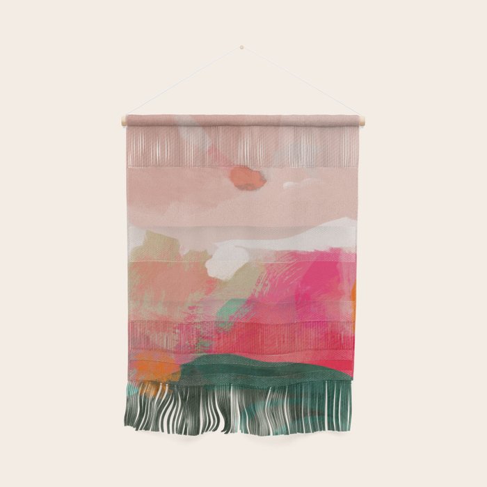 abstract pink Wall Hanging Gallery Image 1
