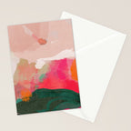 abstract pink Stationery Card Gallery Image 2