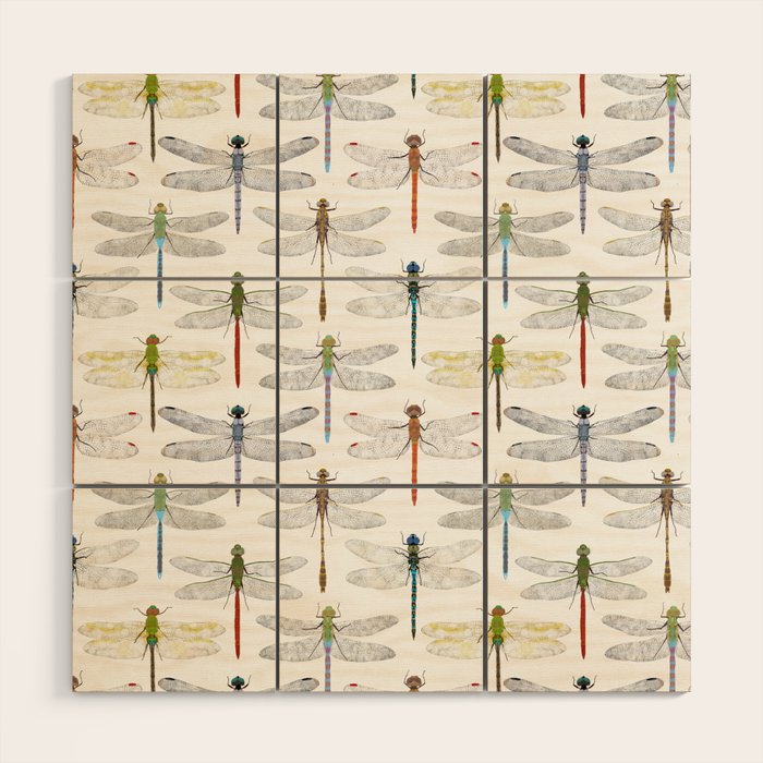 Dragonflies Wood Wall Art Gallery Image 1