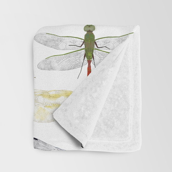 Dragonflies Throw Blanket Gallery Image 3