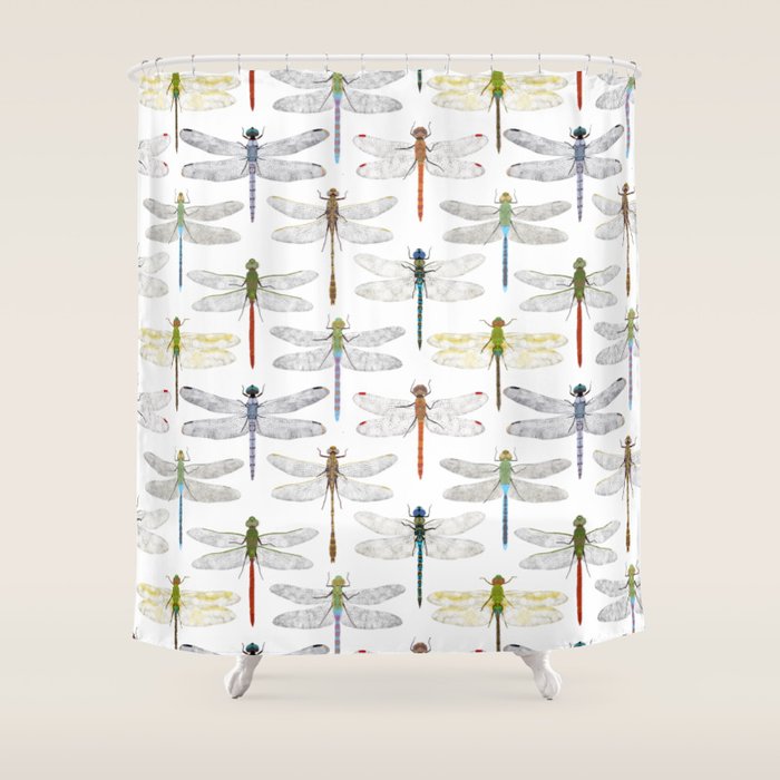 Dragonflies Shower Curtain Gallery Image 1