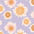 Retro boho daisy floral pattern lavender Coffee Mug Gallery Image 2