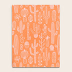 Retro hand drawn cactus plant pattern Notebook Gallery Image 4