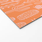 Retro hand drawn cactus plant pattern Welcome Mat Gallery Image 2