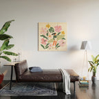 Surfing in garden Wood Wall Art Gallery Image 2
