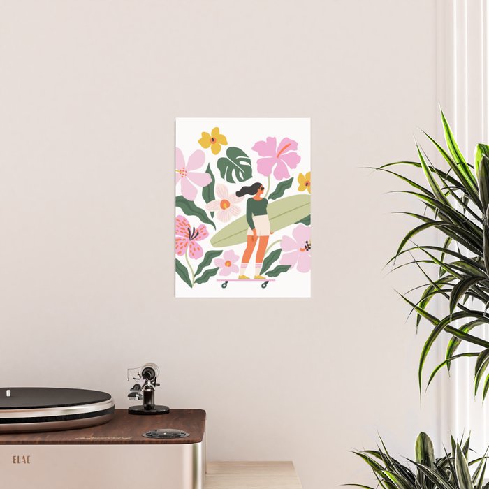 Surfing in garden Poster Gallery Image 2