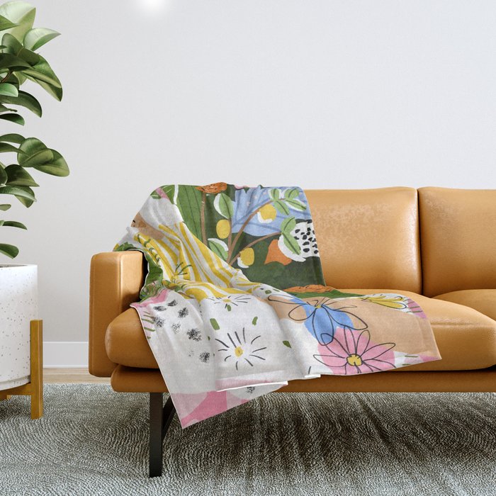 The Jungle Lady Throw Blanket Gallery Image 1