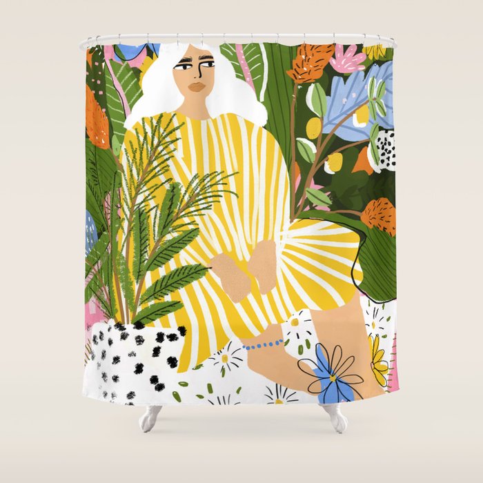 The Jungle Lady Shower Curtain Gallery Image 1