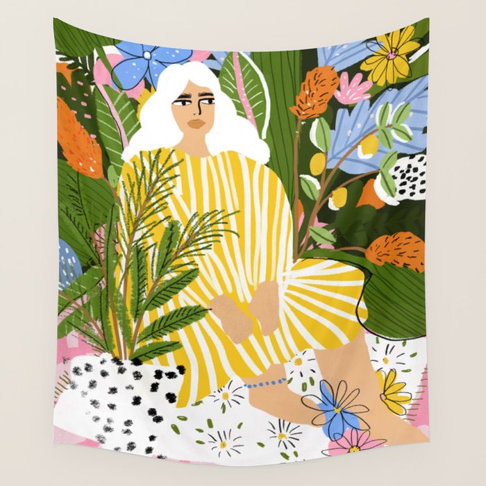 The Jungle Lady Wall Tapestry Gallery Image 4