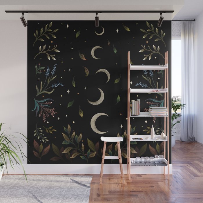 Crescent Moon Garden Wall Mural Gallery Image 1