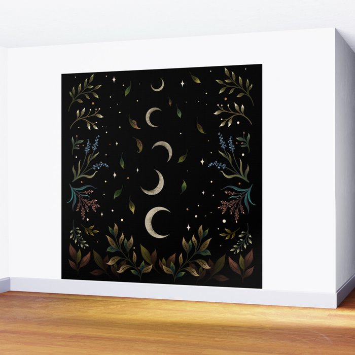 Crescent Moon Garden Wall Mural Gallery Image 2