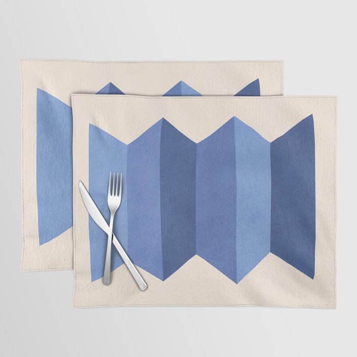 Geometric Vase - Blue Navy  Placemat Gallery Image 1