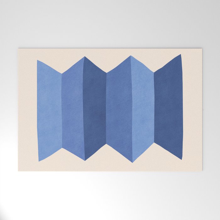 Geometric Vase - Blue Navy  Welcome Mat Gallery Image 1