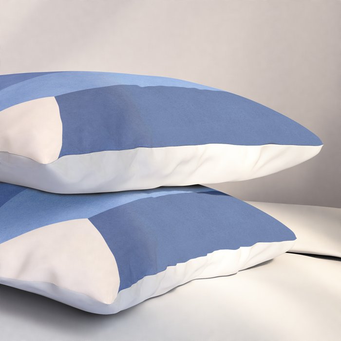 Geometric Vase - Blue Navy  Pillow Sham Gallery Image 3